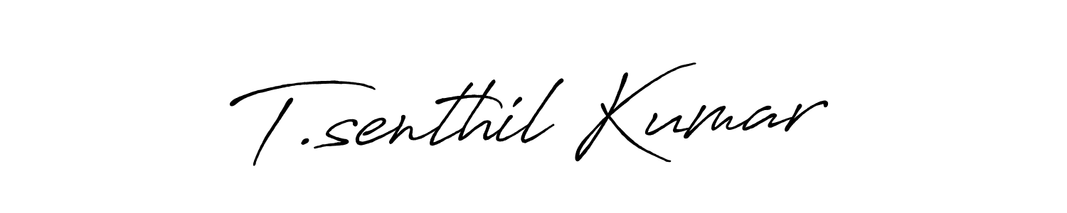 Make a beautiful signature design for name T.senthil Kumar. Use this online signature maker to create a handwritten signature for free. T.senthil Kumar signature style 7 images and pictures png