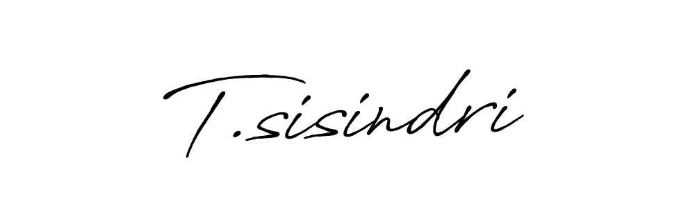 Design your own signature with our free online signature maker. With this signature software, you can create a handwritten (Antro_Vectra_Bolder) signature for name T.sisindri. T.sisindri signature style 7 images and pictures png