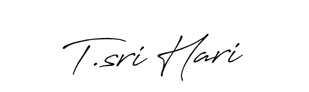 You should practise on your own different ways (Antro_Vectra_Bolder) to write your name (T.sri Hari) in signature. don't let someone else do it for you. T.sri Hari signature style 7 images and pictures png