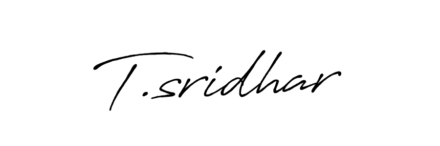 T.sridhar stylish signature style. Best Handwritten Sign (Antro_Vectra_Bolder) for my name. Handwritten Signature Collection Ideas for my name T.sridhar. T.sridhar signature style 7 images and pictures png