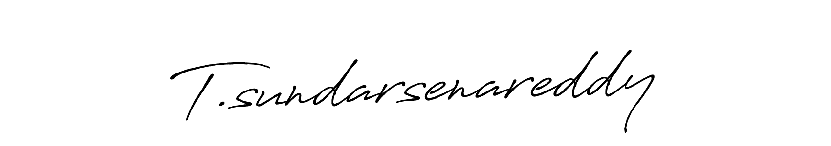 Make a beautiful signature design for name T.sundarsenareddy. With this signature (Antro_Vectra_Bolder) style, you can create a handwritten signature for free. T.sundarsenareddy signature style 7 images and pictures png
