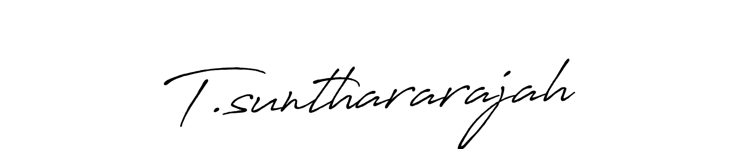 Also You can easily find your signature by using the search form. We will create T.sunthararajah name handwritten signature images for you free of cost using Antro_Vectra_Bolder sign style. T.sunthararajah signature style 7 images and pictures png