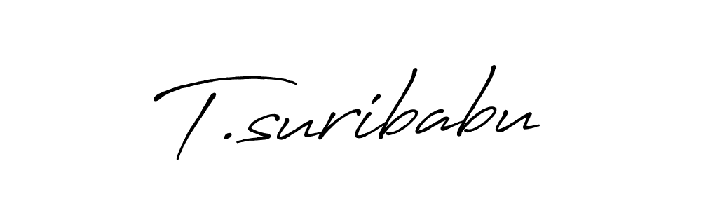 Similarly Antro_Vectra_Bolder is the best handwritten signature design. Signature creator online .You can use it as an online autograph creator for name T.suribabu. T.suribabu signature style 7 images and pictures png