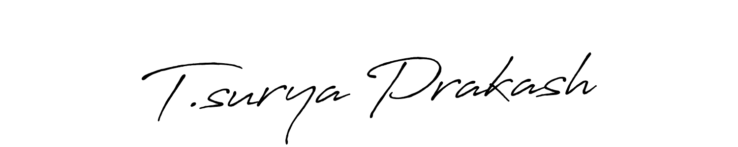 Make a beautiful signature design for name T.surya Prakash. Use this online signature maker to create a handwritten signature for free. T.surya Prakash signature style 7 images and pictures png