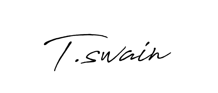 Use a signature maker to create a handwritten signature online. With this signature software, you can design (Antro_Vectra_Bolder) your own signature for name T.swain. T.swain signature style 7 images and pictures png