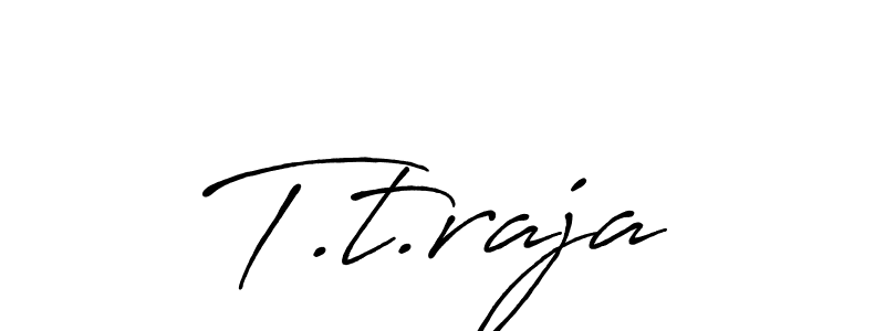 You should practise on your own different ways (Antro_Vectra_Bolder) to write your name (T.t.raja) in signature. don't let someone else do it for you. T.t.raja signature style 7 images and pictures png