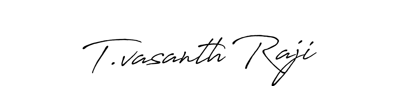 T.vasanth Raji stylish signature style. Best Handwritten Sign (Antro_Vectra_Bolder) for my name. Handwritten Signature Collection Ideas for my name T.vasanth Raji. T.vasanth Raji signature style 7 images and pictures png