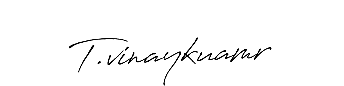 Use a signature maker to create a handwritten signature online. With this signature software, you can design (Antro_Vectra_Bolder) your own signature for name T.vinaykuamr. T.vinaykuamr signature style 7 images and pictures png