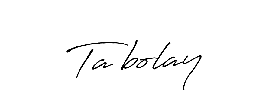 Design your own signature with our free online signature maker. With this signature software, you can create a handwritten (Antro_Vectra_Bolder) signature for name Taşbolay. Taşbolay signature style 7 images and pictures png