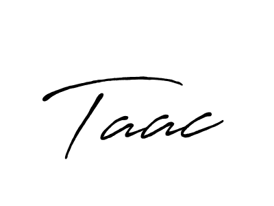 How to make Taac name signature. Use Antro_Vectra_Bolder style for creating short signs online. This is the latest handwritten sign. Taac signature style 7 images and pictures png