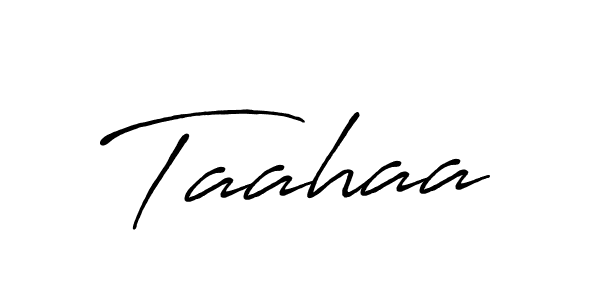 Taahaa stylish signature style. Best Handwritten Sign (Antro_Vectra_Bolder) for my name. Handwritten Signature Collection Ideas for my name Taahaa. Taahaa signature style 7 images and pictures png