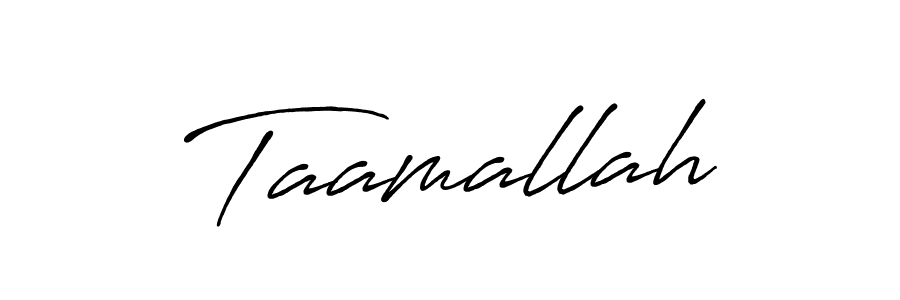 How to make Taamallah signature? Antro_Vectra_Bolder is a professional autograph style. Create handwritten signature for Taamallah name. Taamallah signature style 7 images and pictures png