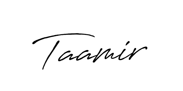 Design your own signature with our free online signature maker. With this signature software, you can create a handwritten (Antro_Vectra_Bolder) signature for name Taamir. Taamir signature style 7 images and pictures png