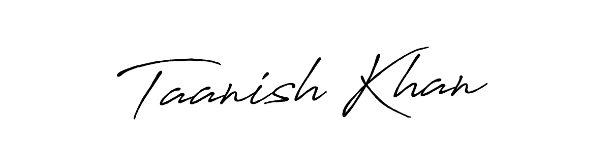 Make a beautiful signature design for name Taanish Khan. Use this online signature maker to create a handwritten signature for free. Taanish Khan signature style 7 images and pictures png