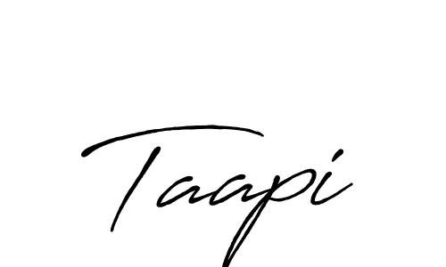 Create a beautiful signature design for name Taapi. With this signature (Antro_Vectra_Bolder) fonts, you can make a handwritten signature for free. Taapi signature style 7 images and pictures png