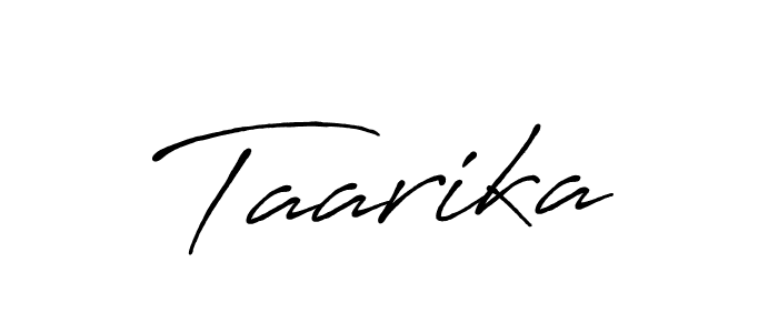 Taarika stylish signature style. Best Handwritten Sign (Antro_Vectra_Bolder) for my name. Handwritten Signature Collection Ideas for my name Taarika. Taarika signature style 7 images and pictures png
