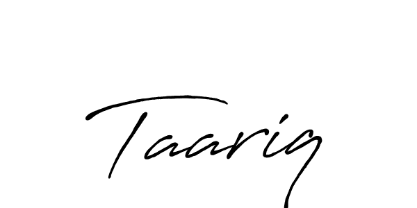 Also You can easily find your signature by using the search form. We will create Taariq name handwritten signature images for you free of cost using Antro_Vectra_Bolder sign style. Taariq signature style 7 images and pictures png