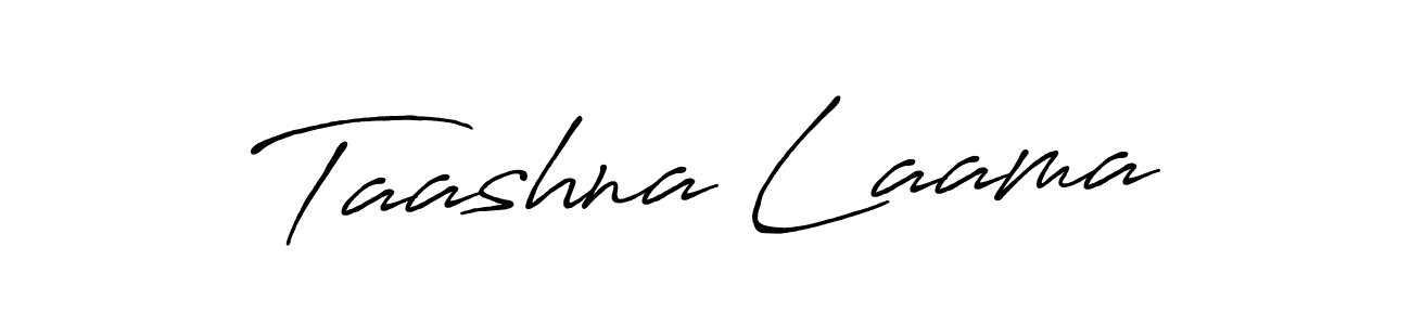 How to make Taashna Laama signature? Antro_Vectra_Bolder is a professional autograph style. Create handwritten signature for Taashna Laama name. Taashna Laama signature style 7 images and pictures png