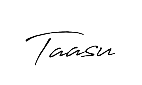 Create a beautiful signature design for name Taasu. With this signature (Antro_Vectra_Bolder) fonts, you can make a handwritten signature for free. Taasu signature style 7 images and pictures png