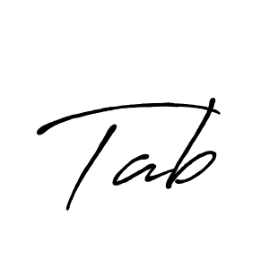 Tab stylish signature style. Best Handwritten Sign (Antro_Vectra_Bolder) for my name. Handwritten Signature Collection Ideas for my name Tab. Tab signature style 7 images and pictures png