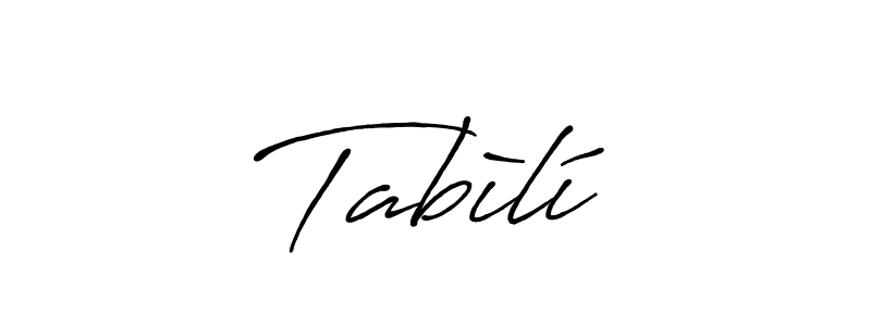 Also You can easily find your signature by using the search form. We will create Tabìlí name handwritten signature images for you free of cost using Antro_Vectra_Bolder sign style. Tabìlí signature style 7 images and pictures png