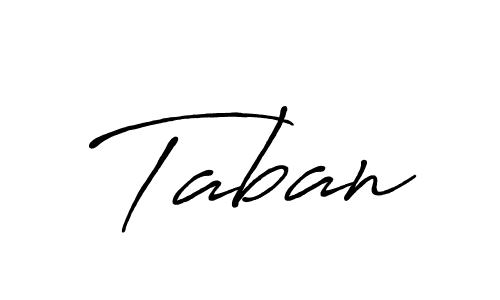 Make a beautiful signature design for name Taban. With this signature (Antro_Vectra_Bolder) style, you can create a handwritten signature for free. Taban signature style 7 images and pictures png