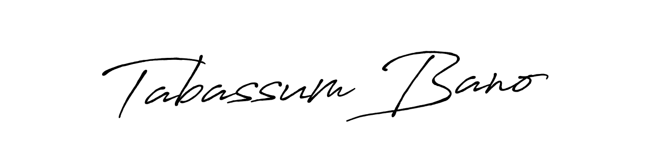 Create a beautiful signature design for name Tabassum Bano. With this signature (Antro_Vectra_Bolder) fonts, you can make a handwritten signature for free. Tabassum Bano signature style 7 images and pictures png