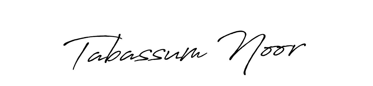 Tabassum Noor stylish signature style. Best Handwritten Sign (Antro_Vectra_Bolder) for my name. Handwritten Signature Collection Ideas for my name Tabassum Noor. Tabassum Noor signature style 7 images and pictures png