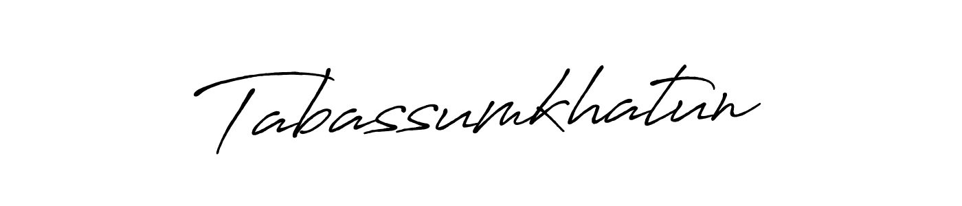 How to make Tabassumkhatun signature? Antro_Vectra_Bolder is a professional autograph style. Create handwritten signature for Tabassumkhatun name. Tabassumkhatun signature style 7 images and pictures png