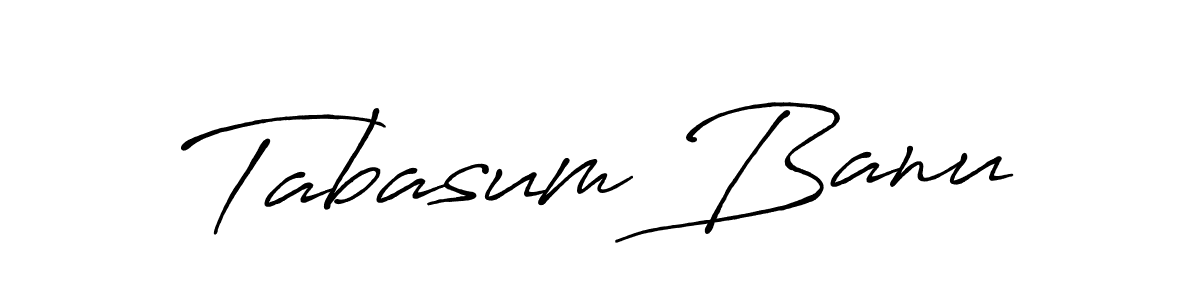 Make a beautiful signature design for name Tabasum Banu. With this signature (Antro_Vectra_Bolder) style, you can create a handwritten signature for free. Tabasum Banu signature style 7 images and pictures png