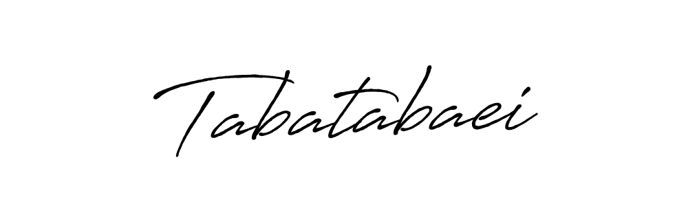 Use a signature maker to create a handwritten signature online. With this signature software, you can design (Antro_Vectra_Bolder) your own signature for name Tabatabaei. Tabatabaei signature style 7 images and pictures png