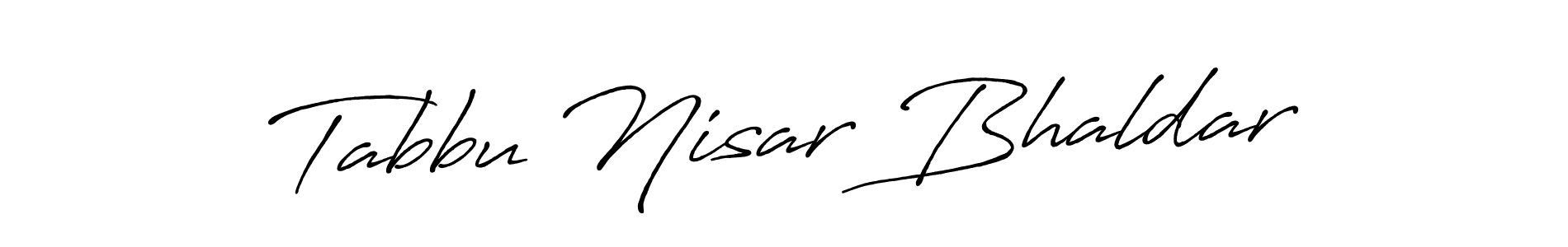 Here are the top 10 professional signature styles for the name Tabbu Nisar Bhaldar. These are the best autograph styles you can use for your name. Tabbu Nisar Bhaldar signature style 7 images and pictures png