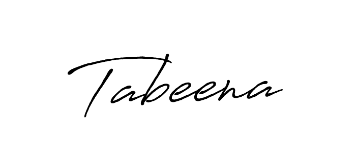 Use a signature maker to create a handwritten signature online. With this signature software, you can design (Antro_Vectra_Bolder) your own signature for name Tabeena. Tabeena signature style 7 images and pictures png