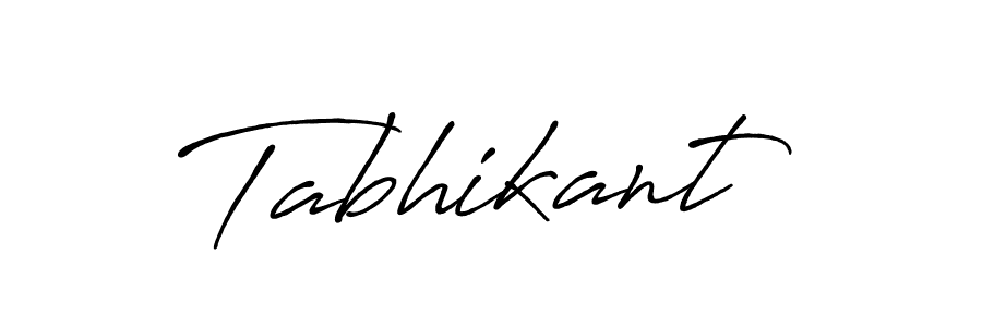 Use a signature maker to create a handwritten signature online. With this signature software, you can design (Antro_Vectra_Bolder) your own signature for name Tabhikant. Tabhikant signature style 7 images and pictures png
