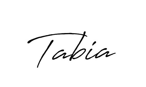 Use a signature maker to create a handwritten signature online. With this signature software, you can design (Antro_Vectra_Bolder) your own signature for name Tabia. Tabia signature style 7 images and pictures png