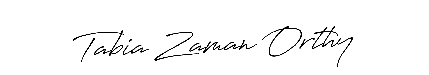 Antro_Vectra_Bolder is a professional signature style that is perfect for those who want to add a touch of class to their signature. It is also a great choice for those who want to make their signature more unique. Get Tabia Zaman Orthy name to fancy signature for free. Tabia Zaman Orthy signature style 7 images and pictures png