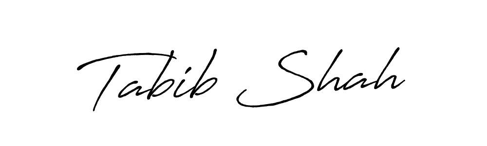 Make a beautiful signature design for name Tabib Shah. With this signature (Antro_Vectra_Bolder) style, you can create a handwritten signature for free. Tabib Shah signature style 7 images and pictures png