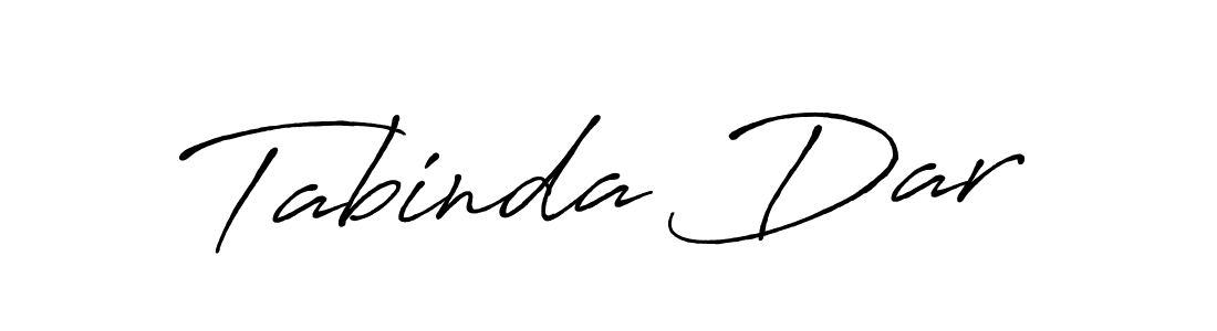 Create a beautiful signature design for name Tabinda Dar. With this signature (Antro_Vectra_Bolder) fonts, you can make a handwritten signature for free. Tabinda Dar signature style 7 images and pictures png