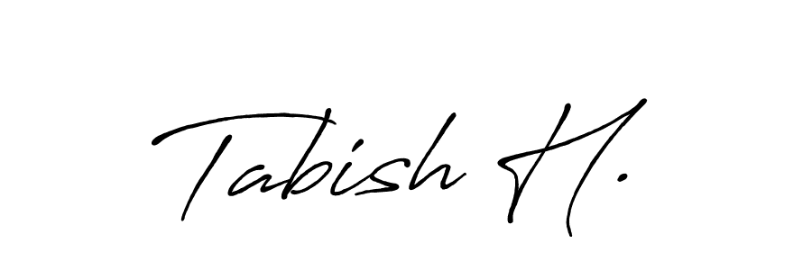 Tabish H. stylish signature style. Best Handwritten Sign (Antro_Vectra_Bolder) for my name. Handwritten Signature Collection Ideas for my name Tabish H.. Tabish H. signature style 7 images and pictures png