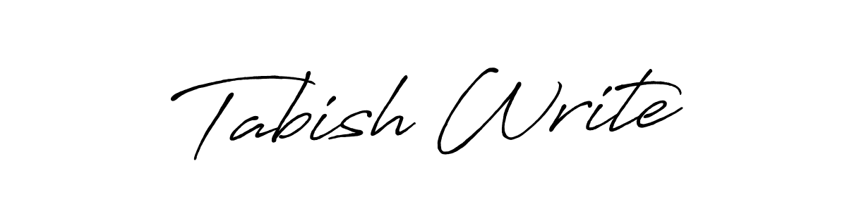 How to make Tabish Write name signature. Use Antro_Vectra_Bolder style for creating short signs online. This is the latest handwritten sign. Tabish Write signature style 7 images and pictures png