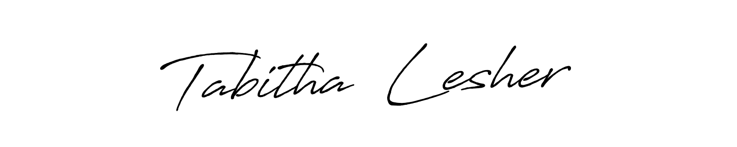 You should practise on your own different ways (Antro_Vectra_Bolder) to write your name (Tabitha  Lesher) in signature. don't let someone else do it for you. Tabitha  Lesher signature style 7 images and pictures png