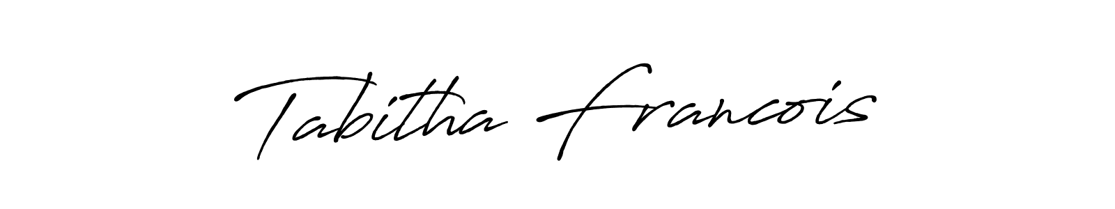 Design your own signature with our free online signature maker. With this signature software, you can create a handwritten (Antro_Vectra_Bolder) signature for name Tabitha Francois. Tabitha Francois signature style 7 images and pictures png