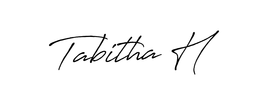 Also You can easily find your signature by using the search form. We will create Tabitha H name handwritten signature images for you free of cost using Antro_Vectra_Bolder sign style. Tabitha H signature style 7 images and pictures png