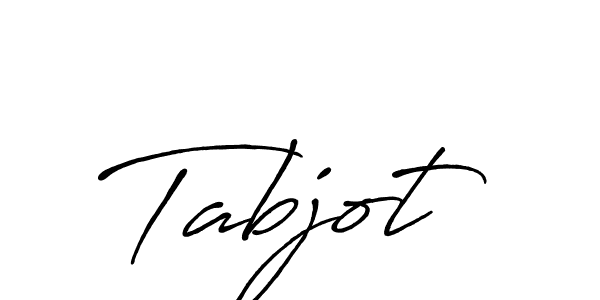 Create a beautiful signature design for name Tabjot. With this signature (Antro_Vectra_Bolder) fonts, you can make a handwritten signature for free. Tabjot signature style 7 images and pictures png