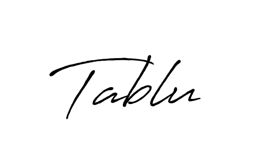 Tablu stylish signature style. Best Handwritten Sign (Antro_Vectra_Bolder) for my name. Handwritten Signature Collection Ideas for my name Tablu. Tablu signature style 7 images and pictures png