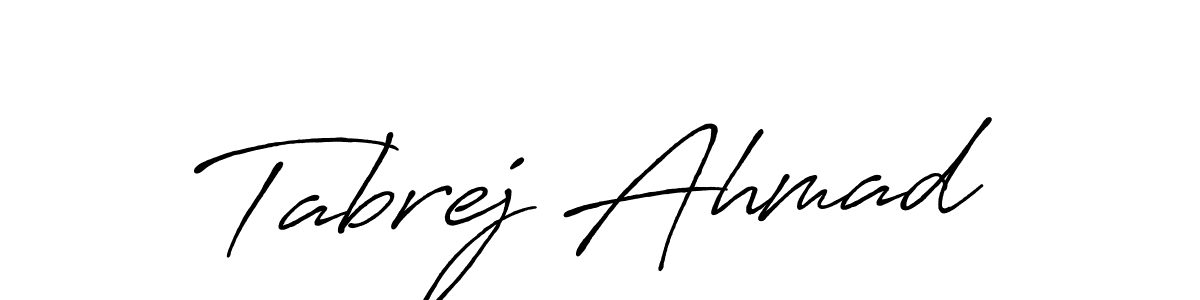 This is the best signature style for the Tabrej Ahmad name. Also you like these signature font (Antro_Vectra_Bolder). Mix name signature. Tabrej Ahmad signature style 7 images and pictures png