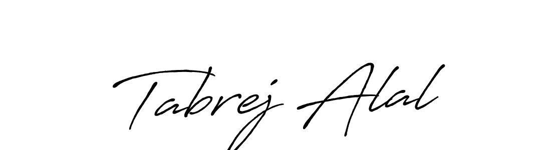 Similarly Antro_Vectra_Bolder is the best handwritten signature design. Signature creator online .You can use it as an online autograph creator for name Tabrej Alal. Tabrej Alal signature style 7 images and pictures png