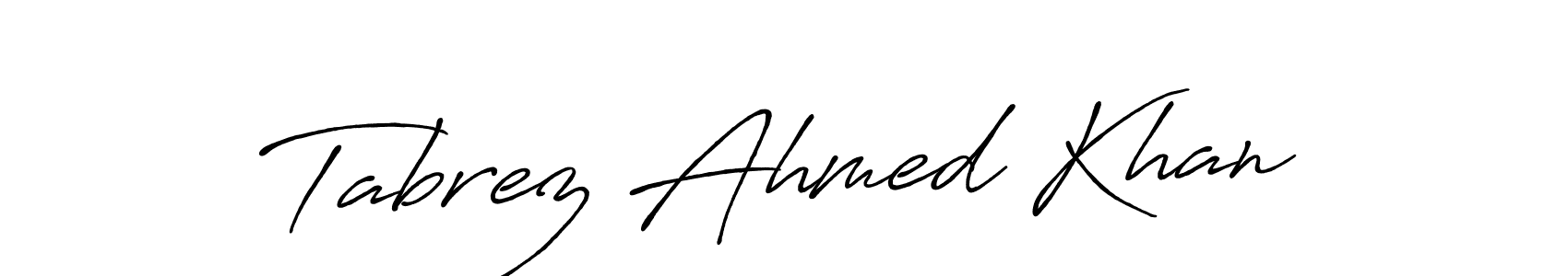 How to make Tabrez Ahmed Khan signature? Antro_Vectra_Bolder is a professional autograph style. Create handwritten signature for Tabrez Ahmed Khan name. Tabrez Ahmed Khan signature style 7 images and pictures png