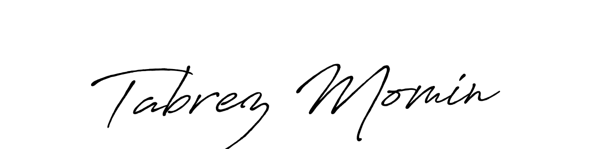 This is the best signature style for the Tabrez Momin name. Also you like these signature font (Antro_Vectra_Bolder). Mix name signature. Tabrez Momin signature style 7 images and pictures png