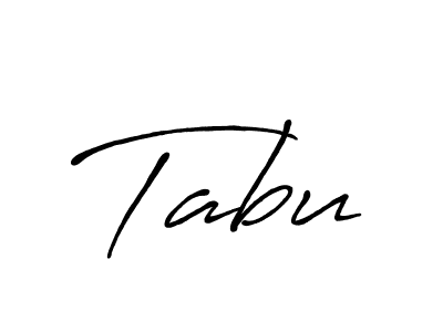 Use a signature maker to create a handwritten signature online. With this signature software, you can design (Antro_Vectra_Bolder) your own signature for name Tabu. Tabu signature style 7 images and pictures png